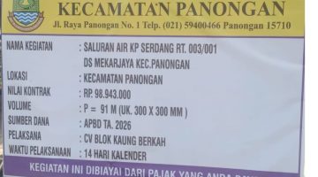 Warga Apresiasi Proyek U-Ditch di Desa Mekarjaya Panongan, Dinilai Bantu Atasi Genangan Air