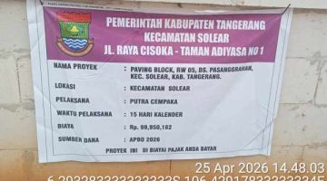 Proyek Paving Block di Solear Jadi Sorotan, Diduga Abaikan Keselamatan Kerja