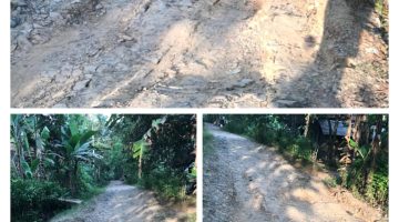 Puluhan Tahun Terabaikan, Jalan Rusak di TPU Peundeuy Hambat Aktivitas Warga Kimiskam Pandeglang