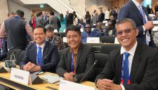 Dewa Sukma (kanan), Akademisi dari Universitas Pamulang Kampus Serang saat mengikuti ILC di Jenewa Swiss.