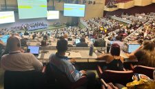 Suasana kegiatan International Labour Confederation pada hari kedua di Jenewa Swiss.