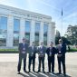 Dewa Sukma (Kiri) bersama Tim Delegasi Banten saat menghadiri sidang ILO di Jenewa Swiss.